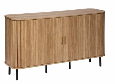 Komoda MEBLIVA Colva 140 cm, Metal I MDF, Vintage - Naturalny