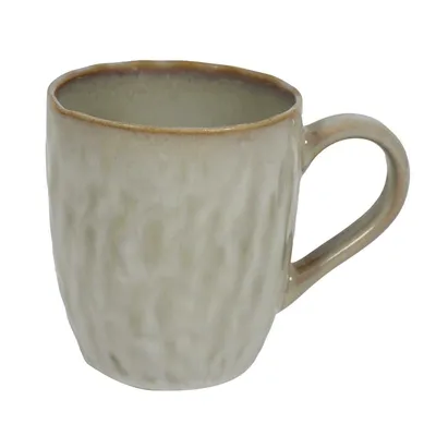 Kubek MEBLIVA Noyer Ceramiczny Glamour 330 ml - Beżowy