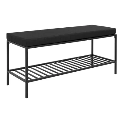 Ławka Vita MEBLIVA, Pianka Tapicerska, 100 cm - Czarny