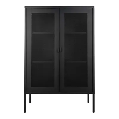 Gablota Melbourne MEBLIVA Metal Minimalistyczny - Czarna