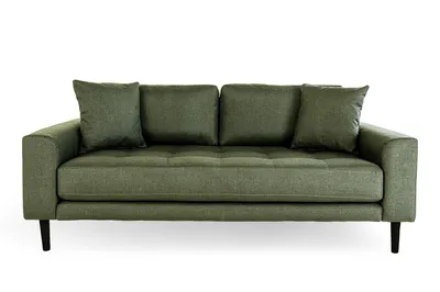 Sofa MEBLIVA Lido 180 cm, Drewno, Pianka Tapicerska - Zielona