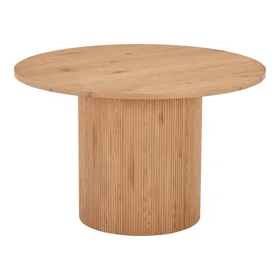 Stół MEBLIVA Boavista 120cm Okrągły Drewno - Naturalny