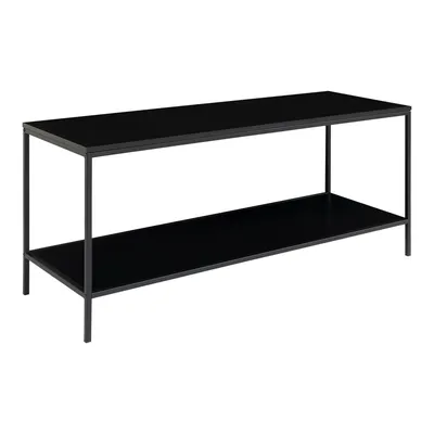 Szafka RTV MEBLIVA Vita 100 cm, Loftowy Styl, Płyta Wiórowa - Czarny