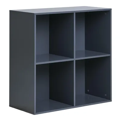 Półka Ścienna MEBLIVA Horne 69x69cm, MDF Nowoczesna - Szary