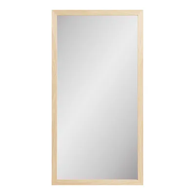 Lustro Ścienne MEBLIVA Scottsdale Drewniana Rama 45x75 cm - Naturalne