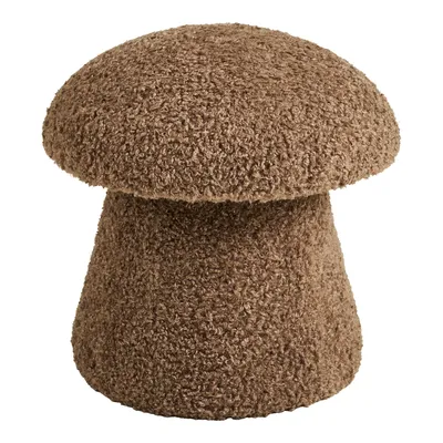 Pufa MEBLIVA Enna Teddy Futrzana 45x45 cm - Brązowa
