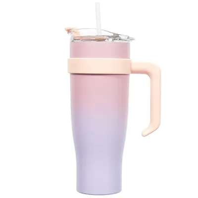 Kubek Termiczny MEBLIVA Miami Tie-Dye, Stal Nierdzewna 1200 ml - Fioletowy