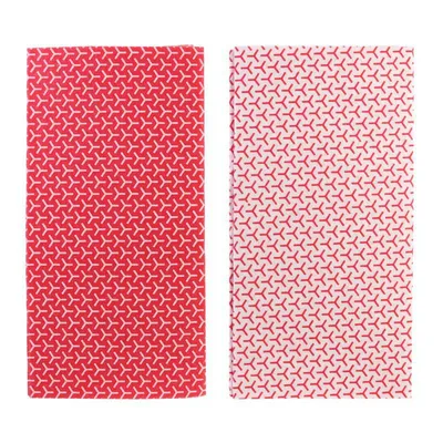 Maty Do Lodówki MEBLIVA 31x15,5 cm - Wiskoza, Zestaw 2 szt. - Czerwony