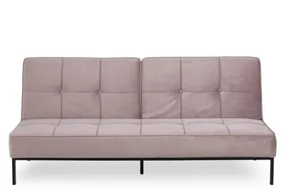 Sofa MEBLIVA Perugia VIC Rozkładana 3-OSOBOWA Welwet - Różowa