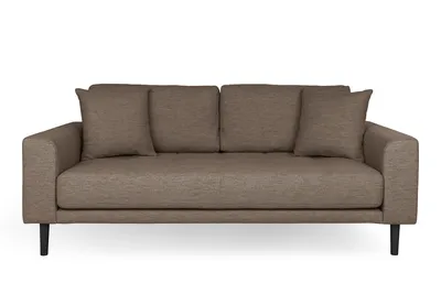 Sofa MEBLIVA Lido 2,5 Nierozkładana, Skandynawska - Brązowa