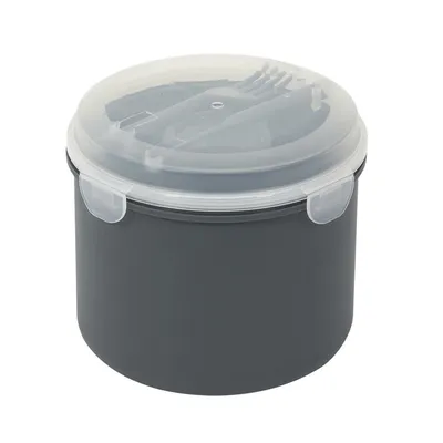 Lunch Box Round MEBLIVA 1,4l - Antracytowy