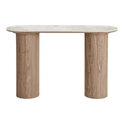 Konsola MEBLIVA Athens Ceramiczna 120 cm Nowoczesna - Biała