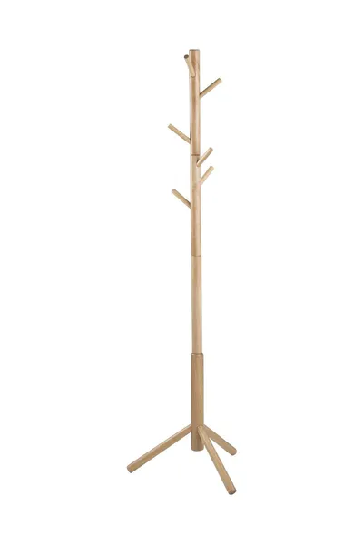 Wieszak Stojący MEBLIVA Bremen, Drewno Kauczukowe, 176 cm - Naturalny