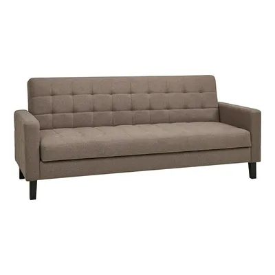 Sofa Rozkładana MEBLIVA Milton, Poliester Aksamitny, 204 cm - Szary