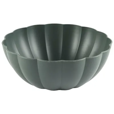 Miska MEBLIVA Iris 24cm, Polipropylen, Okrągła - Szara Ciemna