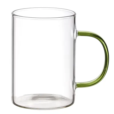 Szklanka MEBLIVA Coloured, Szkło Minimalistyczne 300ml - Zielony