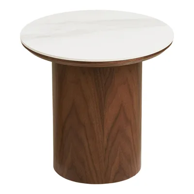 Stolik Kawowy MEBLIVA Noli Ceramiczny 40x38 cm - Beżowy