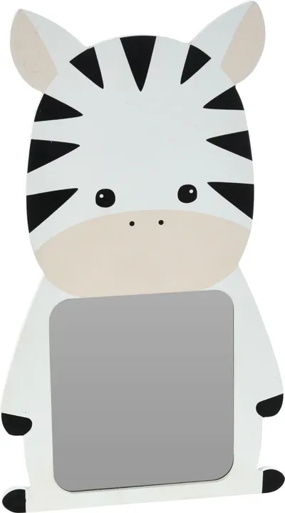 Lustro MEBLIVA Zebra Owalne Do Pokoju Dziecka, MDF - Czarny