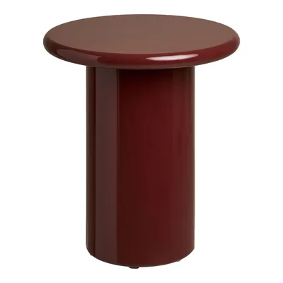 Stolik Kawowy MEBLIVA Otago Okrągły 45 cm MDF - Bordowy