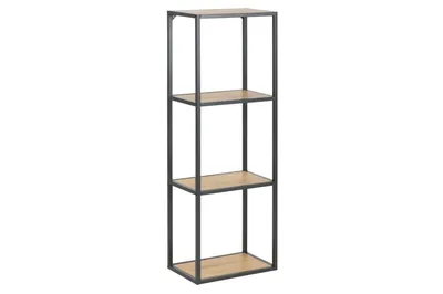 Szafka Na Książki MEBLIVA Seaford I, MDF, Nowoczesny Design - Naturalny