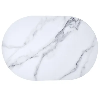 Dywanik Łazienkowy MEBLIVA Marble Ultra Chłonny 40x60 cm - Biały
