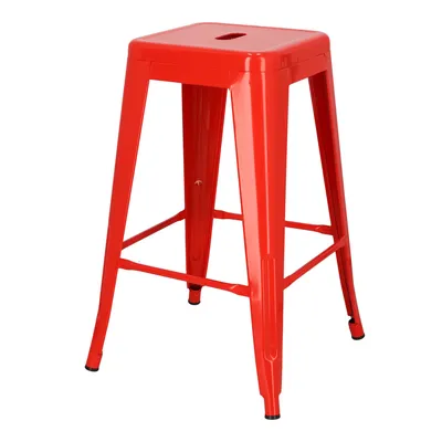 Hoker MEBLIVA Paris 66cm InspirowanyTolix - Czerwony