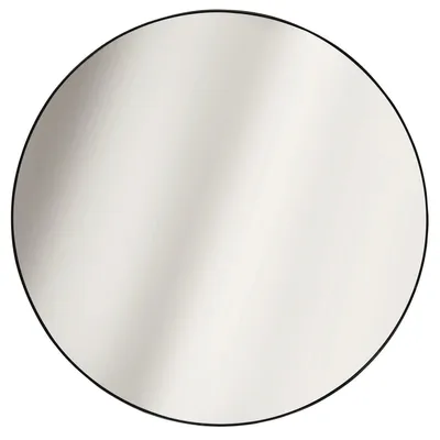 Lustro MEBLIVA Navira Okrągłe 55cm, Szkło Nowoczesne - Czarny