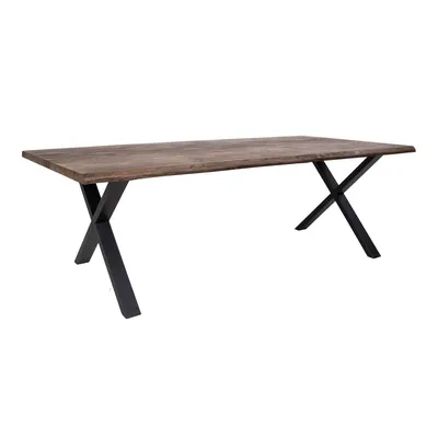Stół MEBLIVA Toulon Drewno Dębowe 240x95 cm - Dymiony