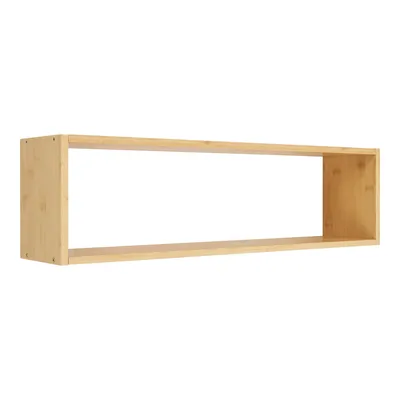 Półka Ścienna MEBLIVA Ember 70x15x19,5cm Bambusowa - Naturalny
