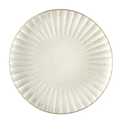 Talerz Do Serwowania MEBLIVA Vlora Ceramiczny 32cm - Beżowy