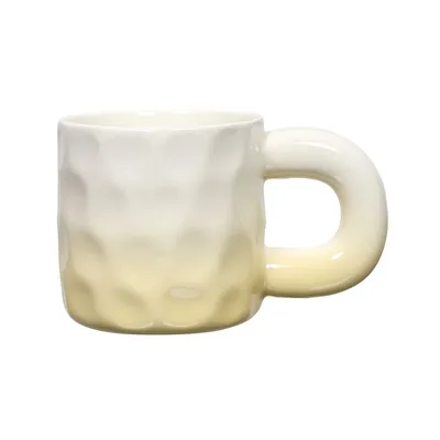 Kubek Ceramiczny MEBLIVA Chubby, Szkliwiony, 330ml - Żółty
