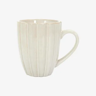 Kubek Ceramiczny MEBLIVA Vlora, 300ml, Boho - Beżowy