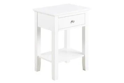 Szafka Nocna MEBLIVA Linnea, MDF, 45 cm - Biała
