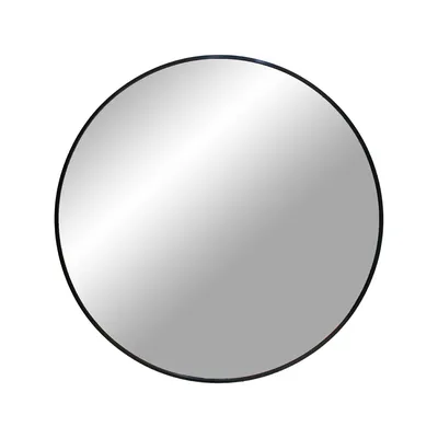 Lustro Ścienne MEBLIVA Madrid Okrągłe 60cm - Czarne