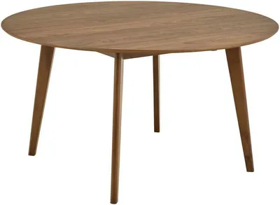 Stół MEBLIVA Roxby Okrągły 140cm Drewniany Skandynawski - Orzech