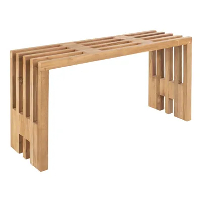 Ławka MEBLIVA Benidorm 90cm Drewno Tekowe - Naturalny