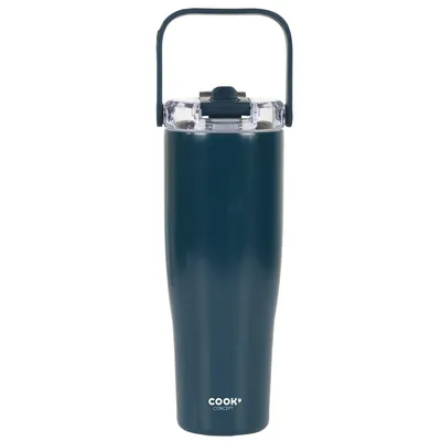 Kubek Termiczny MEBLIVA New York 900ml Metal - Niebieski