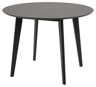 Stół Okrągły MEBLIVA Roxby Drewniany, 105 cm, Nowoczesny - Czarny