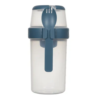 Lunch Box MEBLIVA Z 3 Przegródkami, Polipropylen - Niebieski
