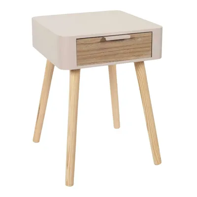 Szafka Nocna MEBLIVA Padano, Skandynawska MDF, 35 cm - Różowa