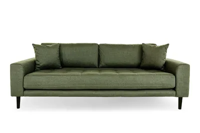 Sofa MEBLIVA Lido 3-OSOBOWA Skandynawska Poliester - Zielona