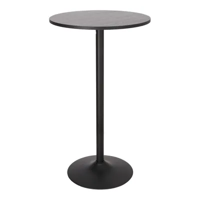 Stół Barowy MEBLIVA Hvar Drewniano-Metalowy 60 cm - Czarny