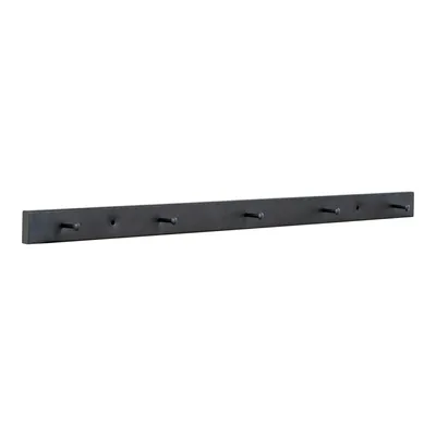 Wieszak Ścienny MEBLIVA Vita Slim Metal 70 cm - Czarny