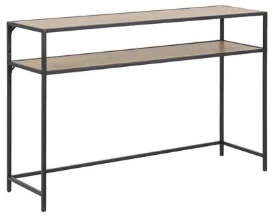 Konsola MEBLIVA Seaford Slim, MDF, 120x79 cm - Czarny