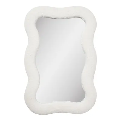 Lustro MEBLIVA Bosaro Owalne 80x54 cm - Biały