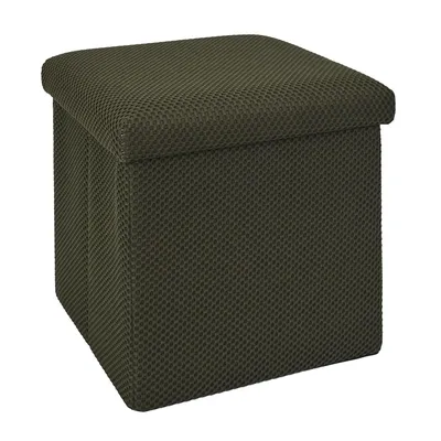 Pufa MEBLIVA Vels Atom Tkanina 38x38 cm Nowoczesna - Khaki