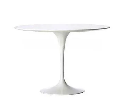 Stół MEBLIVA Fiber Okrągły 120 cm, MDF, Skandynawski - Biały