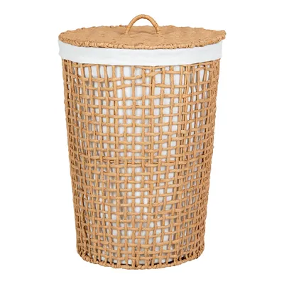 Kosz Na Pranie MEBLIVA Pomal Poliester Boho - Naturalny