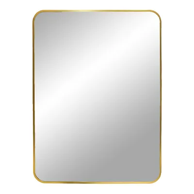 Lustro MEBLIVA Madrid Prostokąt 50x70 cm Aluminium - Złoty