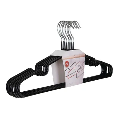 Wieszaki Do Szafy MEBLIVA Messa Metal 41cm Nowoczesne - Czarny